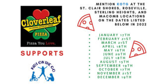 Kids On The Go Pizza Night at Cloverleaf Pizza