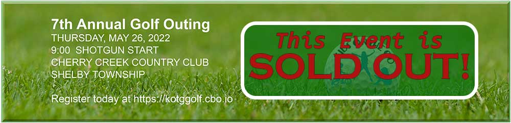 KOTG 7th Annual Golf Outing is SOLD OUT!